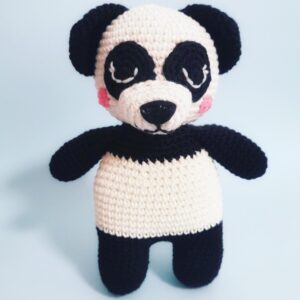 crochet panda plushie